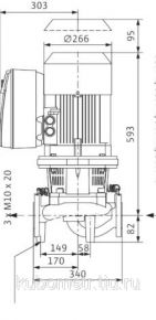 Насос Wilo-CronoLine-IL-E 40/170-5,5/2-R1 Wilo