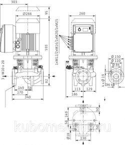 Насос Wilo-CronoLine-IL-E 40/170-5,5/2-R1 Wilo