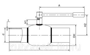 Кран шаровый Broen Ballomax КШН (для керосина и нефтепродуктов, Броен Балломакс) серия 20.102 Broen